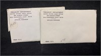 1968 & 1969 US Mint Sets w/ each 40% Kennedy Half