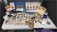 Large lot: Coin Jewelry (2 has Silver Coins only)