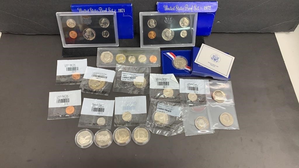 Assorted US Proof Coins including Commemorative