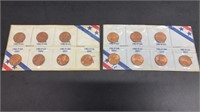 (2) Sets: 1982-P&D Copper or Zinc Lincoln Cents,