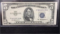 Currency: 1953-A UNC $5 Silver Certificate Note