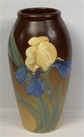 Antique Weller Hudson Iris Art Vase Signed