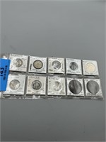 (10) Late 1800's/Early 1900's Some Silver Foreign