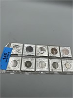 (10) Late 1800's/Early 1900's Some Silver Foreign