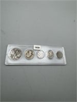 1939 Mint/Year Sets, Silver Coins