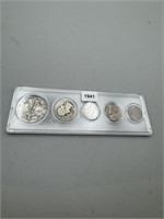 1941 Mint/Year Sets, Silver Coins