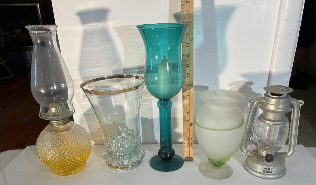 Vases/Oil Lamp & More