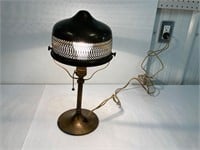 Brass electric lamp. Works. 15” tall