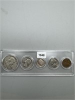 1948 Mint/Year Sets, Silver Coins