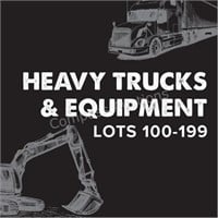 Heavy Equipment & Large Trucks - Lots 101-199