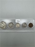 1956 Mint/Year Sets, Silver Coins