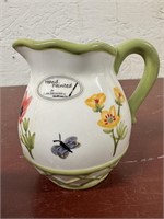 4" Wild Flower Collection Hand Painted Pitcher