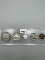 1962 Mint/Year Sets, Silver Coins