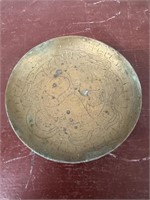 Vintage 6" Brass Footed Bowl