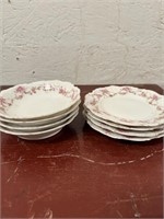 8 Pc Floral Pattern Dishes