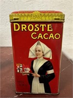 Vintage 6" Droste Cacao 1/2 KG Tin