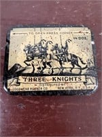 Vintage Three Knights Condom Tin Full