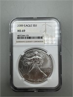2009 NGC MS69 Silver Eagle