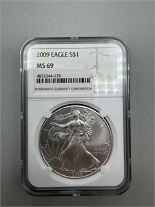 2009 NGC MS69 Silver Eagle