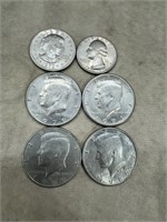 4 Various Date Kennedy Half Dollars, 1979 Susan B.