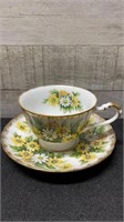 Shafford Hand Decorated Japan Floral Cup & Saucer