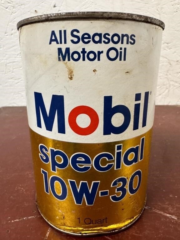 Vintage Mobil Special 10W-30 1/2 Full