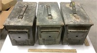 3-Metal ammo boxes-empty
