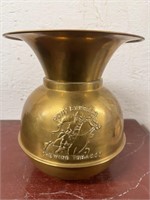 10.5" Brass Pony Express Chewing Tobacco Spittoon
