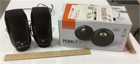 Pebble & Logitech speakers