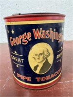 Antique George Washington Pipe Tobacco Can