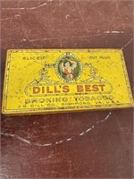 Antique Dill's Best Tobacco Tin