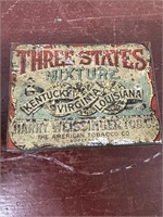 Antique Three States Mixture Tobacco Tin