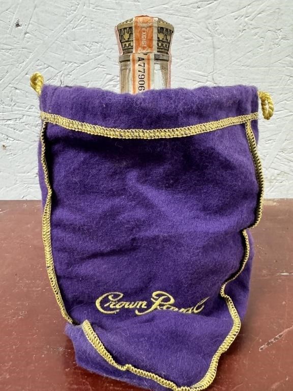 1954 Seagram's Crown Royal Bottle w/ Bag