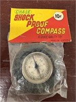 NEW Vintage Shock Proof Rubber Tire Compass