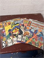 Lot of Five 1980's Spider-Man Comic Books