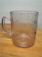 Vintage Pink Depression Advertising Measuring Cup