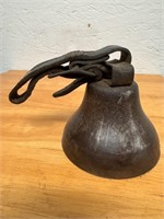 1890 Iron Bell with Leather Strap