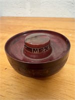 Vintage Wood Mexican Sombrero Ashtray