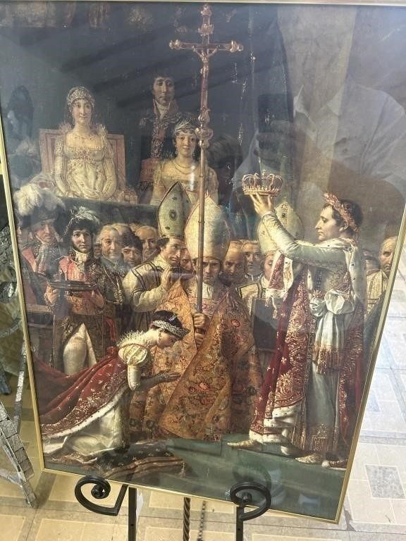 Napoleon crowning Josephine Art Print France 27X19