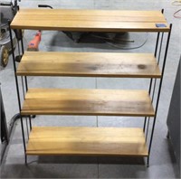 Wood/metal shelving 9x30x38