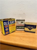 3 Vintage Advertising Tins