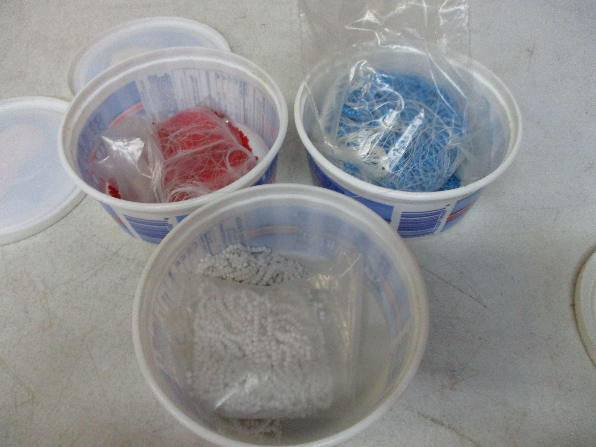 3 Containers of Seed Beads
