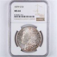 1879-S Morgan Dollar NGC MS64