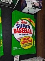 Topps 1984 Super baseball one giant picture card,