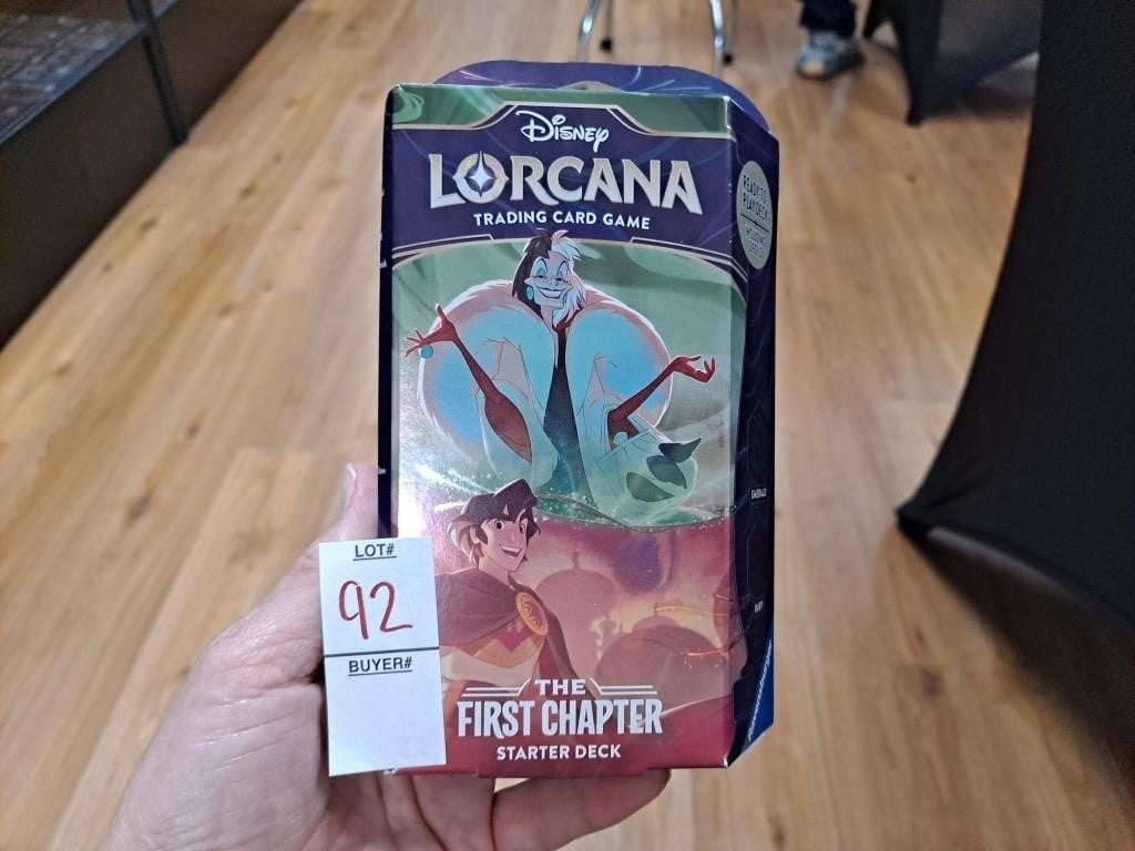 Disney Lorcana training cards The first chapter