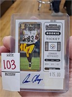Autographed Connor Heyward Panini Contenders