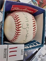 Autographed Bill Mazeroski baseball
