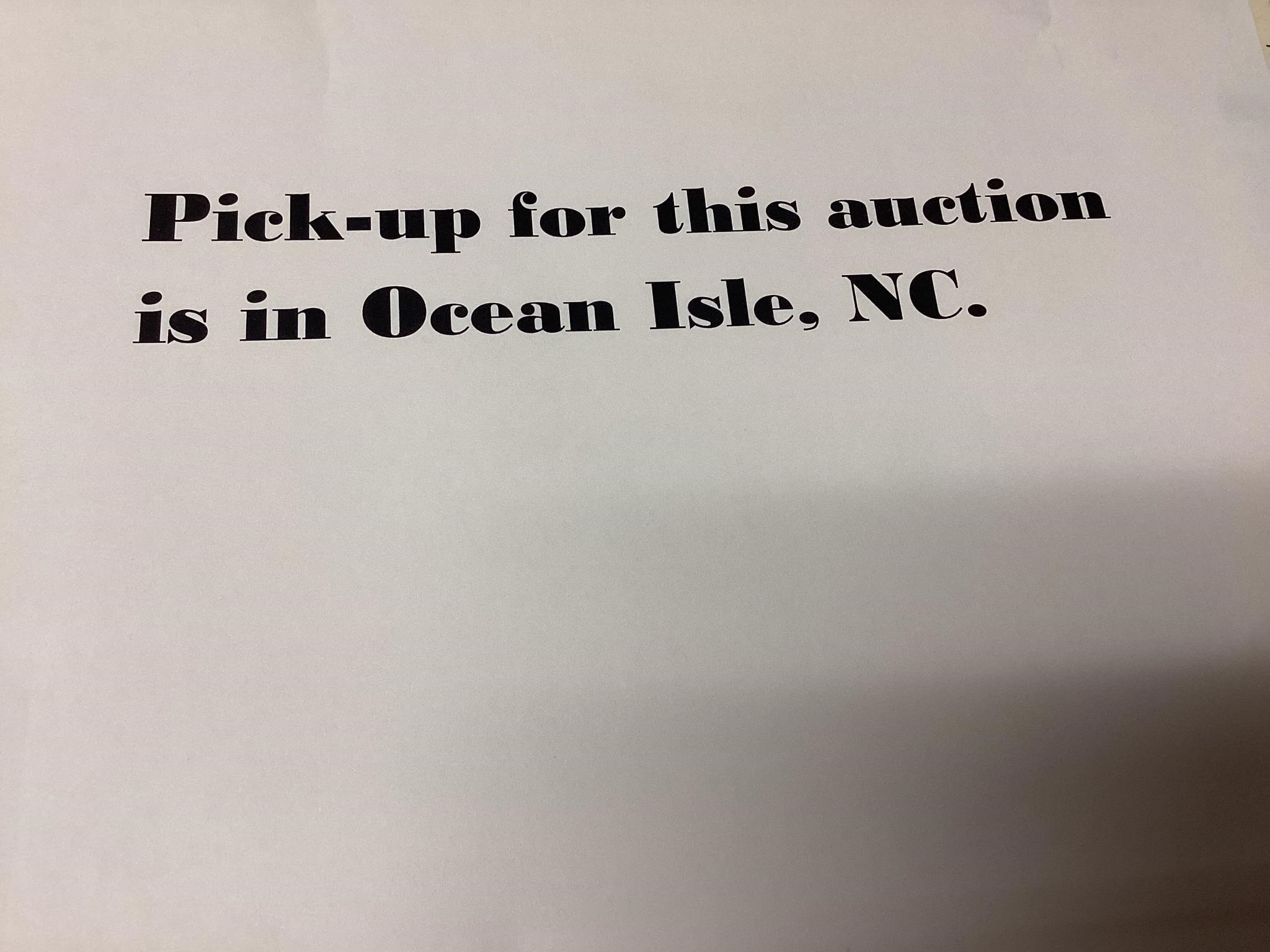 Auction notice