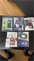 Lot of 5 Football Patch Cards