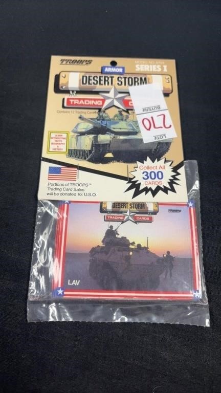 Troops Desert Storm Trading Card Pack